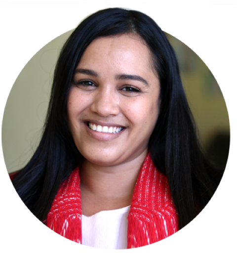 woman smiling at the camera